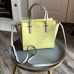 Kate Spade Yellow & Beige Purse